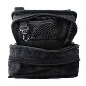 Motorcycle T-Bar Handlebar Utility Bag for Harley Davidson, Double Lockable Zipper Pulls, Expandable, Made of 1000 Denier Nylon, Proudly Made in the USA!