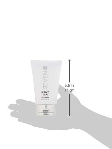 SEVEN Hair Care CUBICA Wave Curl Cream, Anti-Frizz Curl Defining Cream for Curly Hair, Moisturizing Hair Curling Cream for Enhancing Curls with Shea Butter + Argan Oil, Made in USA, 4 oz