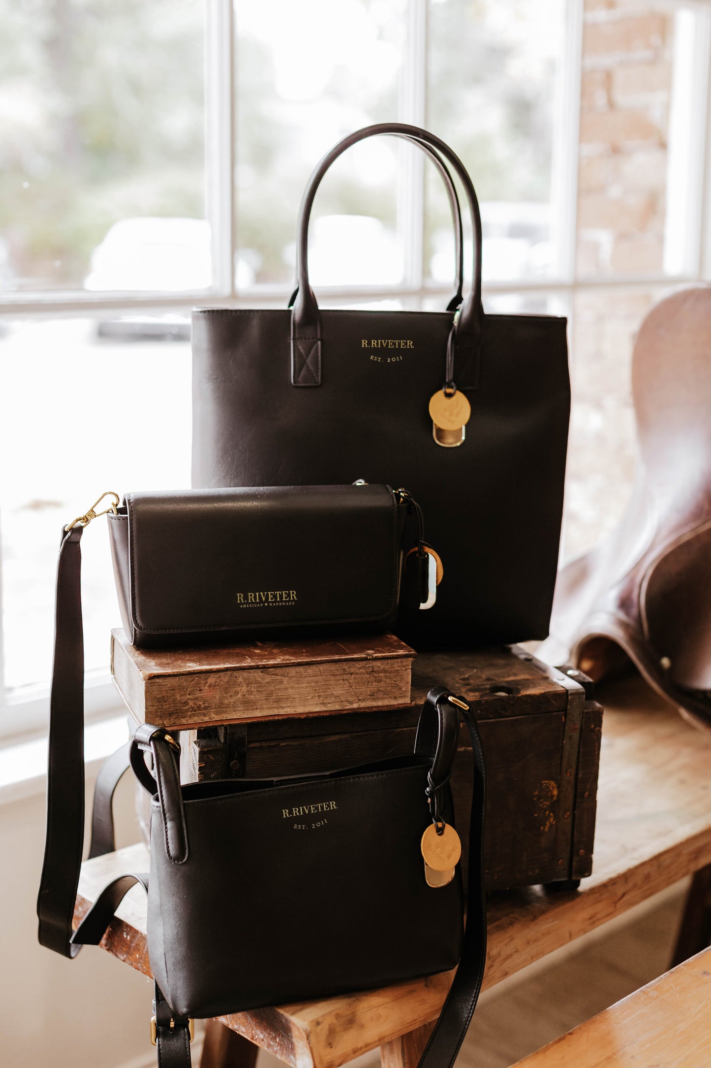 Hedy | Black Leather