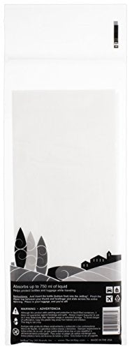 Jet Bag - Protective, Absorbent, Reusable Wine Bags for Travel - Made in the USA - Clear Back allows for Custom Insert