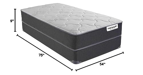 FORTNIGHT BEDDING 9 Inch Hybrid Medium Firm Mattress Memory Foam and Pocket Coil- Certipur-US Certified Made in USA (Full)