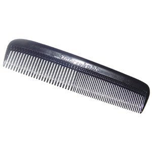Soft 'N Style 5" Coarse Fine Pocket Comb - Set of 5, Black, Unbreakable, Made in USA