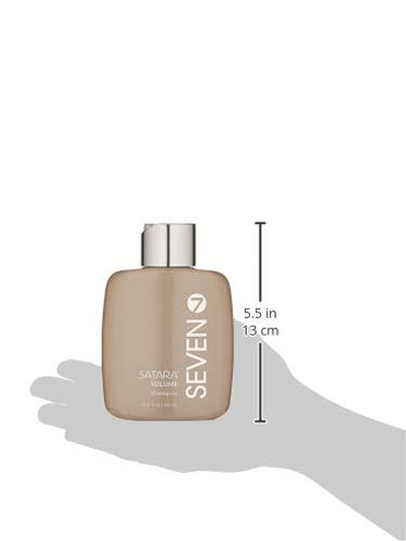SEVEN Haircare Satara Volume Shampoo for Women & Men, Sulfate + Cruelty Free & Paraben Free with Pro Vitamin B5, Argan Oil, Hydrolyzed Quinoa Protein for Flat + Limp Hair, Made in USA, 10.8oz