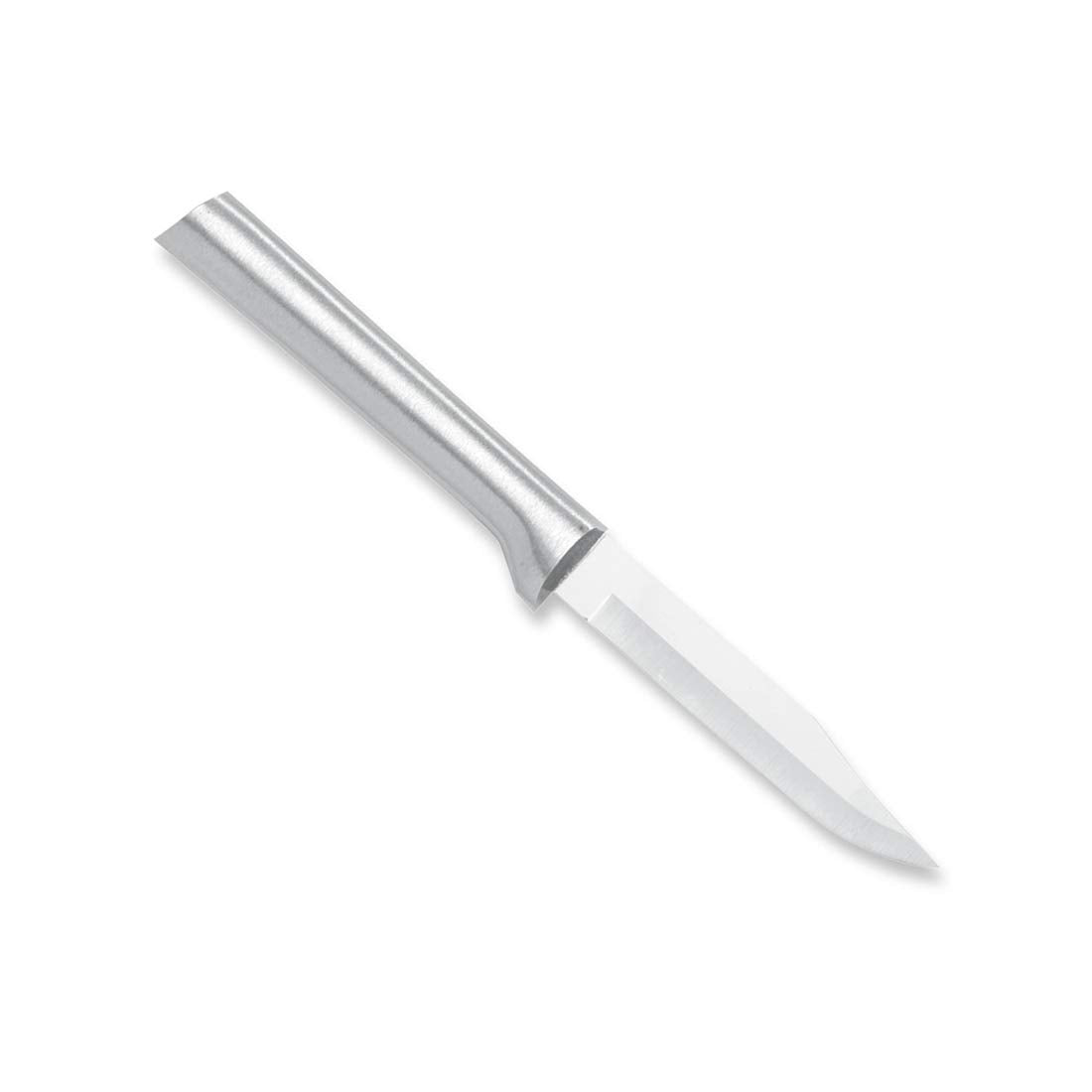 Rada Cutlery Regular Paring Knife (R101), 3.25" Stainless Steel Hollow Ground Blade, Made in USA, Made in USA, Silver Handle