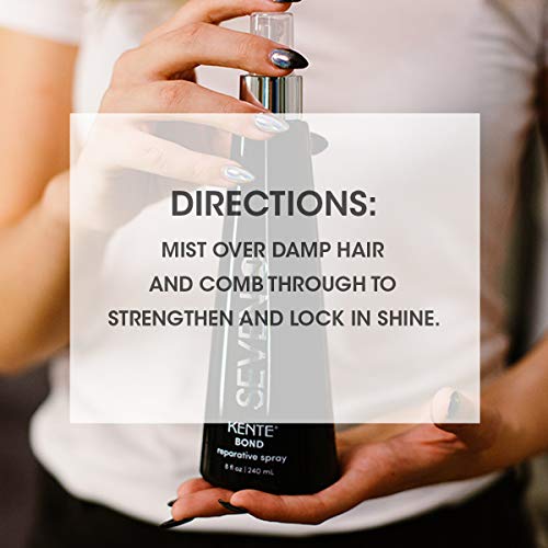 SEVEN Haircare Kente Bond Reparative Leave In Hairspray for Women & Men, Damaged or Split Ends, Detangler Hair Spray for Fine Thin Hair with Sweet Almond & Green Tea, Made in USA, 8 oz