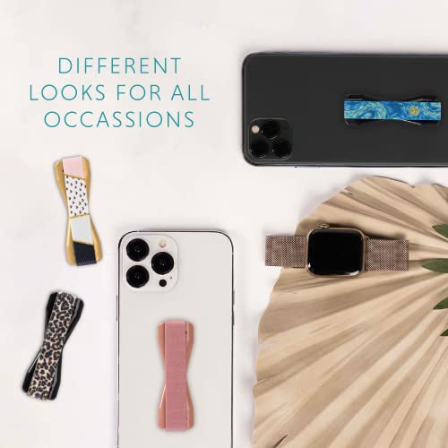 LOVEHANDLE Universal Phone Grip for Smartphones & Mini Tablets - Phone Holder for Hand - Wireless Charging Compatible - Made in The USA