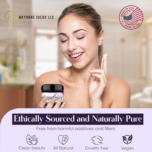 SLEEPY FIELDS Unscented Magnesium-Enhanced Sleep Cream - Nighttime Moisturizing Cream for Pain Calm, Leg Cramps, Sleep & Muscle Soreness - Fast Absorbing, Non-Greasy, Made in USA - 2 oz