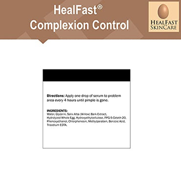 HealFast Complexion Control Spot Treatment Serum 1 Oz – For Acne and Scar of Face and Body – Blemish Remover For All Skin Types – Formulated with Salicylic Acid Using Ovasome Technology