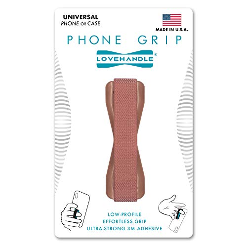 LOVEHANDLE Universal Phone Grip for Smartphones & Mini Tablets - Phone Holder for Hand - Wireless Charging Compatible - Made in The USA