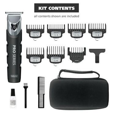 Wahl Pro Series Forever Blade Stainless Steel Cordless Rechargeable Beard Trimmer for Men with No Slip Grip & USB Charge, Made in The USA – Model 3026017