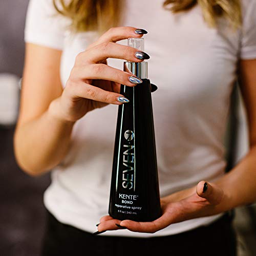 SEVEN Haircare Kente Bond Reparative Leave In Hairspray for Women & Men, Damaged or Split Ends, Detangler Hair Spray for Fine Thin Hair with Sweet Almond & Green Tea, Made in USA, 8 oz