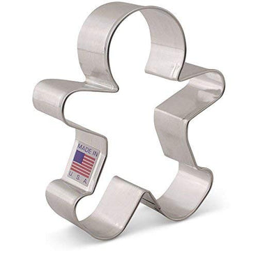 Happy Gingerbread Man Cookie Cutter, 4" by Ann Clark Cookie Cutters