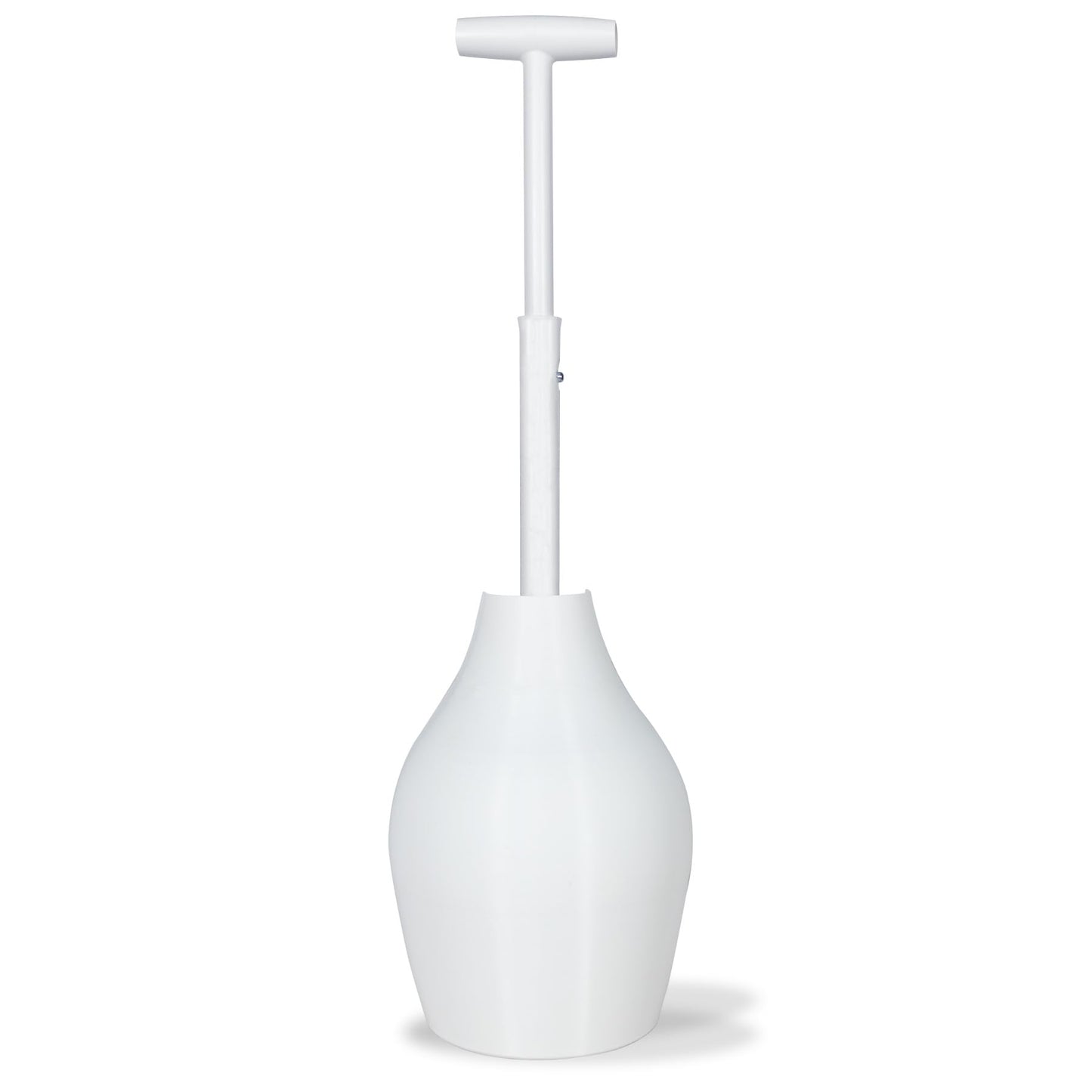 Korky 97-5A BeehiveMAX Hideaway-Heavy Duty Toilet Plunger with Holder-Drip Free Carry-Seals All Bowl Shapes – Powerful Clog Removal, White