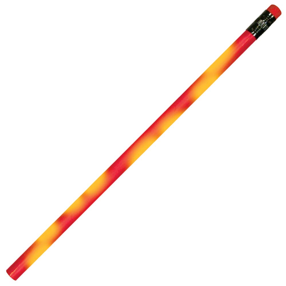 Color Changing Mood Pencil with Eraser - Graphite Pencil - Made of quality wood, Set of 24, Assorted Colors - MADE IN USA
