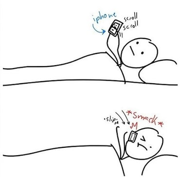 LOVEHANDLE Universal Phone Grip for Smartphones & Mini Tablets - Phone Holder for Hand - Wireless Charging Compatible - Made in The USA - Black Elastic Strap with Gold Base