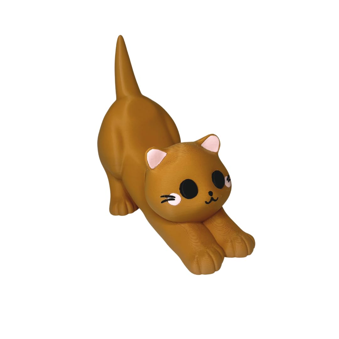 Stretching Kitty Phone Stand Holder | Cute Cat Phone Stand for Desks, Bedrooms, Living Rooms | Great for Video Chats | Made in USA