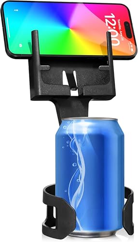 CUP HOLDER PHONE HOLDER Smartphone Mounts for Cars or Trucks Made in USA by Cell Phone Seat, Universal Fit Including iPhone, Samsung, Android Cellphones, Hands-Free Compliant Cradle
