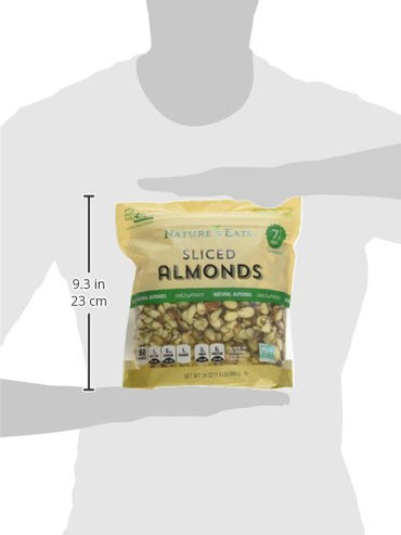Nature's Eats, Sliced Almonds, 24 Oz (Pack of 2)