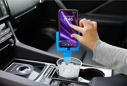 Cup Holder Phone Holders for Your Car Cupholder - Made in USA - Cup Holder Phone Mount for Car, Universal Compatible with All Smartphones, iPhone, Samsung, Google, Android