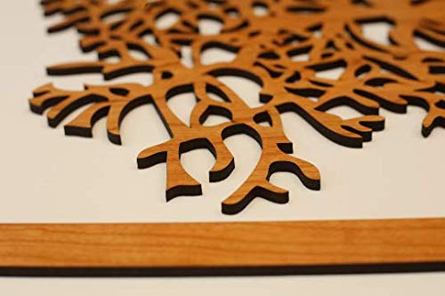 Skyline Workshop Tree of Life Cherry - 3 Panel Wood Wall Art - Beautiful Living Room Decor - Stunning Modern Art - Made in the USA