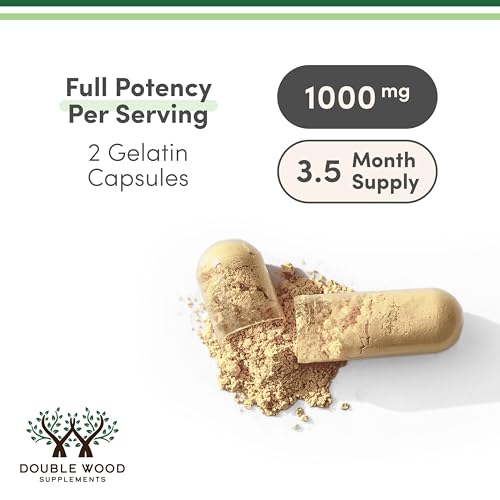 Tribulus Terrestris for Men (Purest 95% Saponin Content) 210 Capsules, 1,000mg Concentrated Fruit Extract (Third Party Tested, Vegan Safe, Non-GMO) for Stamina and Energy by Double Wood