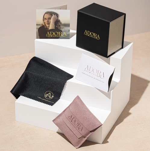 14K Solid White Gold Lab Grown Moissanite Round Cut Solitaire Stud Earrings | 6.5mm | 2.0 CTW | Push Back Posts | Made in USA | By Adora Fine Jewelry