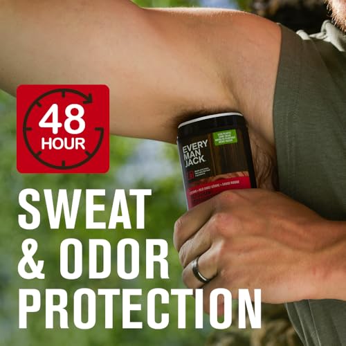 Every Man Jack Men’s Antiperspirant Deodorant Variety Pack – New & Improved Formula – Outdoor Inspired Scents - Smooth Glide, 48-Hour Odor & Sweat Defense– 2.6 oz (3 Pack)