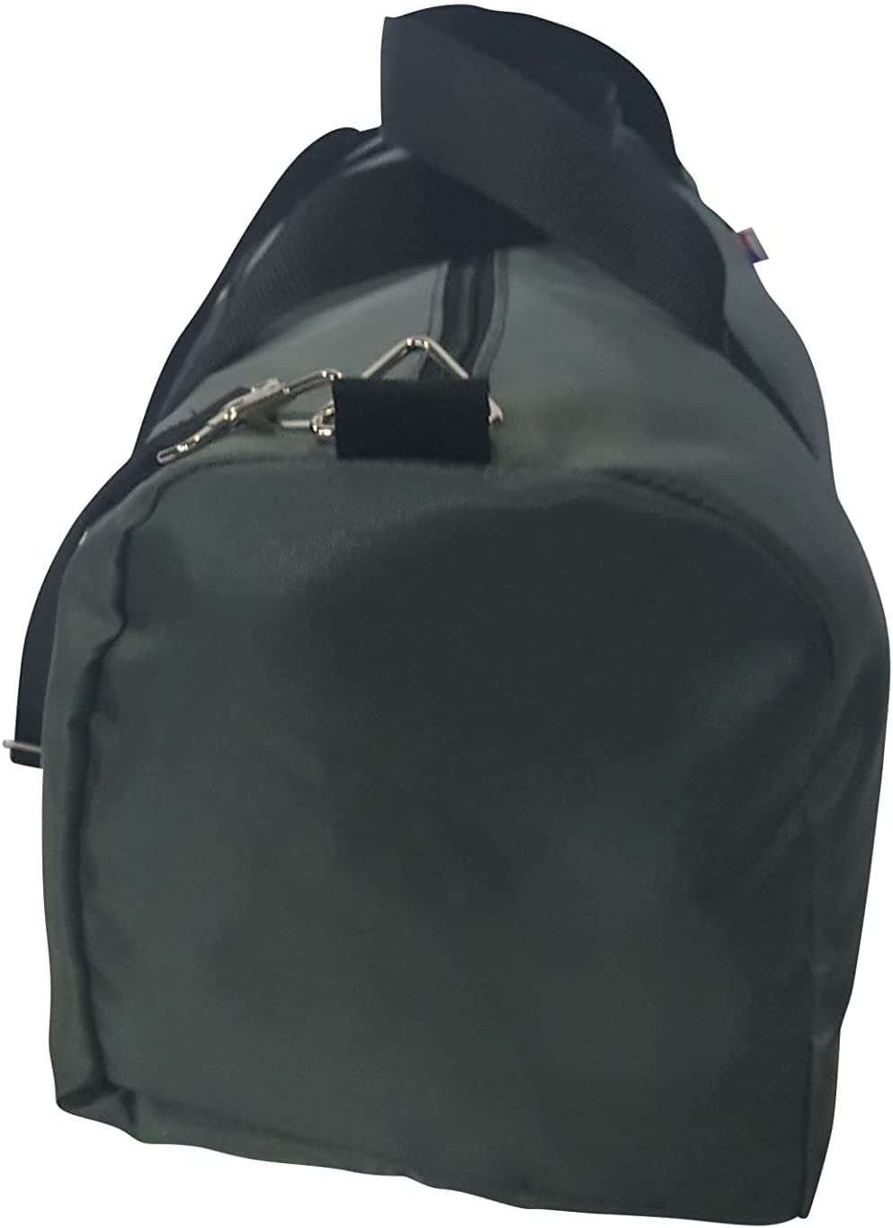 Sport Gym Or Travel Bag With Side Pocket For Keys, Wallet Or Cellphone Made In USA. (Gray)