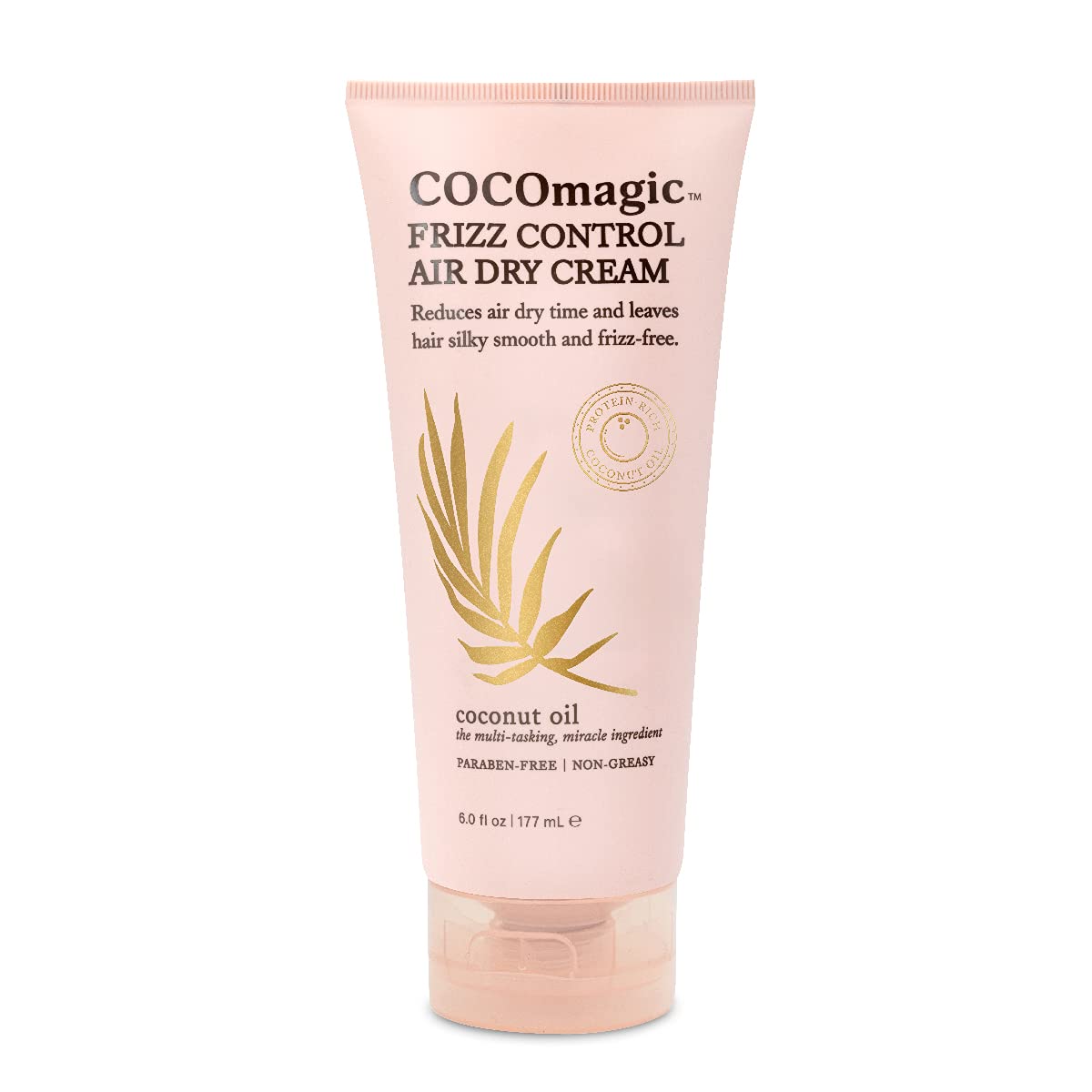 Cocomagic Frizz Control Air Dry Cream | Anti-Frizz Styling Cream | Helps to Calm and Smooth Frizzy Hair | Paraben Free, Cruelty Free, Made in USA (6 oz)