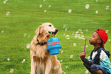 Little Kids Fubbles No-Spill Big Bubble Bucket for Multi-Child Play, Made in the USA