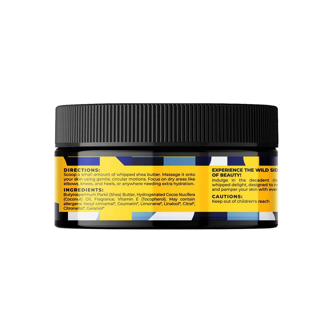 American Shaving Co. WilderFlow Whipped Shea Body Butter 8 Oz, Made in USA, Gentle Formula, Quality Potent Ingredients, Non-GMO, GMP Certified, Cruelty-Free Products