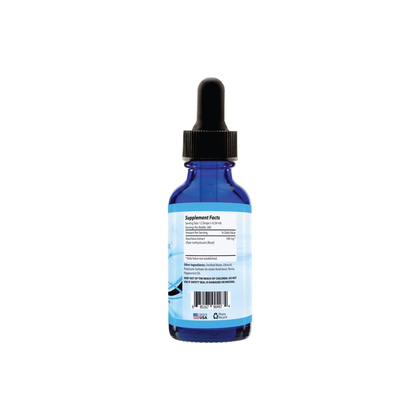 Absonutrix Kava Kava Root Extract Liquid Form 590 mg per serving 4 Oz, Made in USA, Quick Absorption, Quality Potent Ingredients, Non-GMO, GMP Certified Facility, Cruelty-Free Products