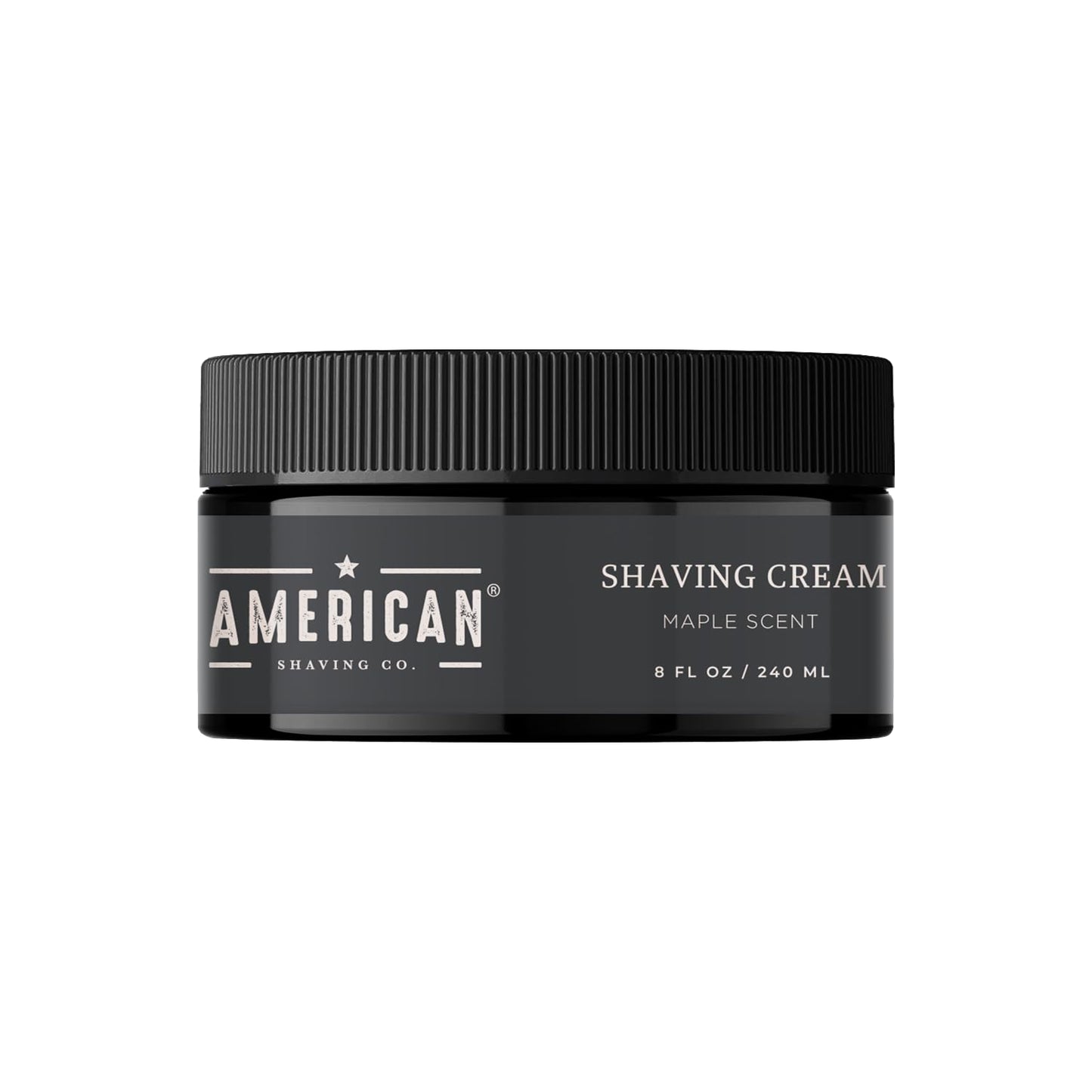 American Shaving Co. Maple Shaving Cream For Men 8 Oz, Made in USA, Easy Application, Quality Potent Ingredients, Non-GMO, GMP Certified, Cruelty-Free Products