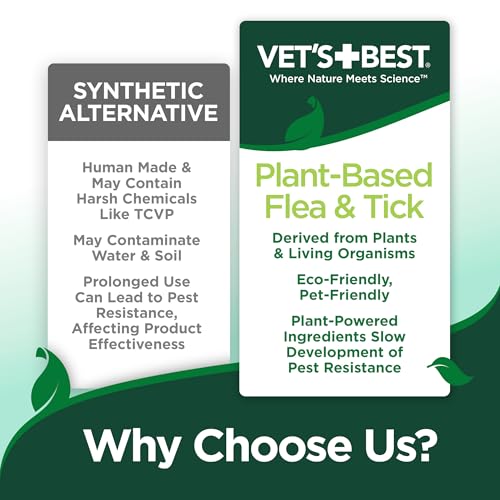 Vet’s Best Flea & Tick Home Spray for Dogs – Dog Flea & Tick Aid – Made in The USA – Flea & Tick Home Spray – Flea Protection for Dogs