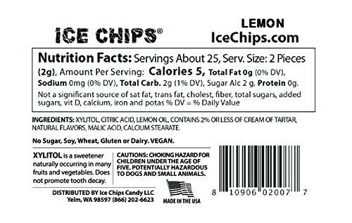 ICE CHIPS Xylitol Candy 6 Tins (Variety Pack); Low Carb, Gluten Free - includes ICE CHIPS BAND as shown