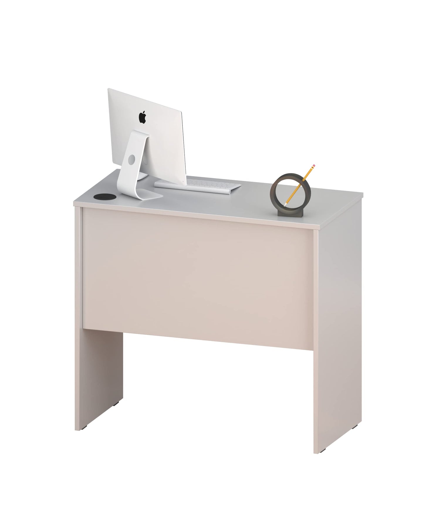 Fineboard, White Made in USA 31.5" Inch Home Office Desk Computer Writing Table, 31 Inch