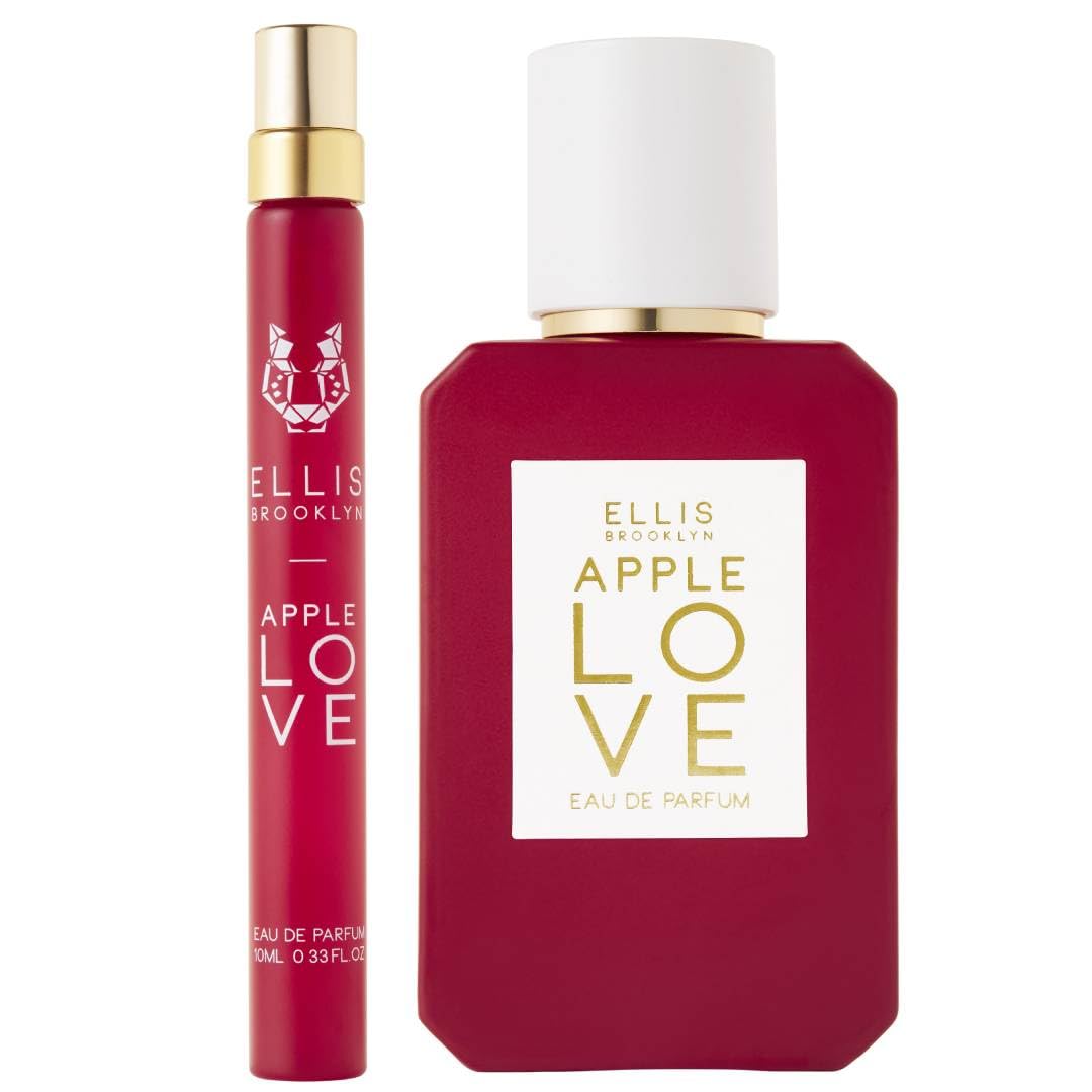 Ellis Brooklyn APPLE LOVE Eau De Parfum - Gourmand Perfume For Women with Red Apple, Plum Blossom, & Sandalwood, Vegan Perfume Made In The USA