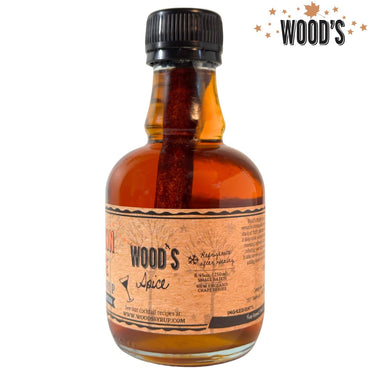 WOOD'S Pumpkin Spice Maple Syrup – Small-Batch Vermont Maple Syrup Infused with Cozy Fall Spices | Natural, Vegan Sweetener for Coffee, Pancakes, Baking & More | 8.45 Fl Oz (250mL)