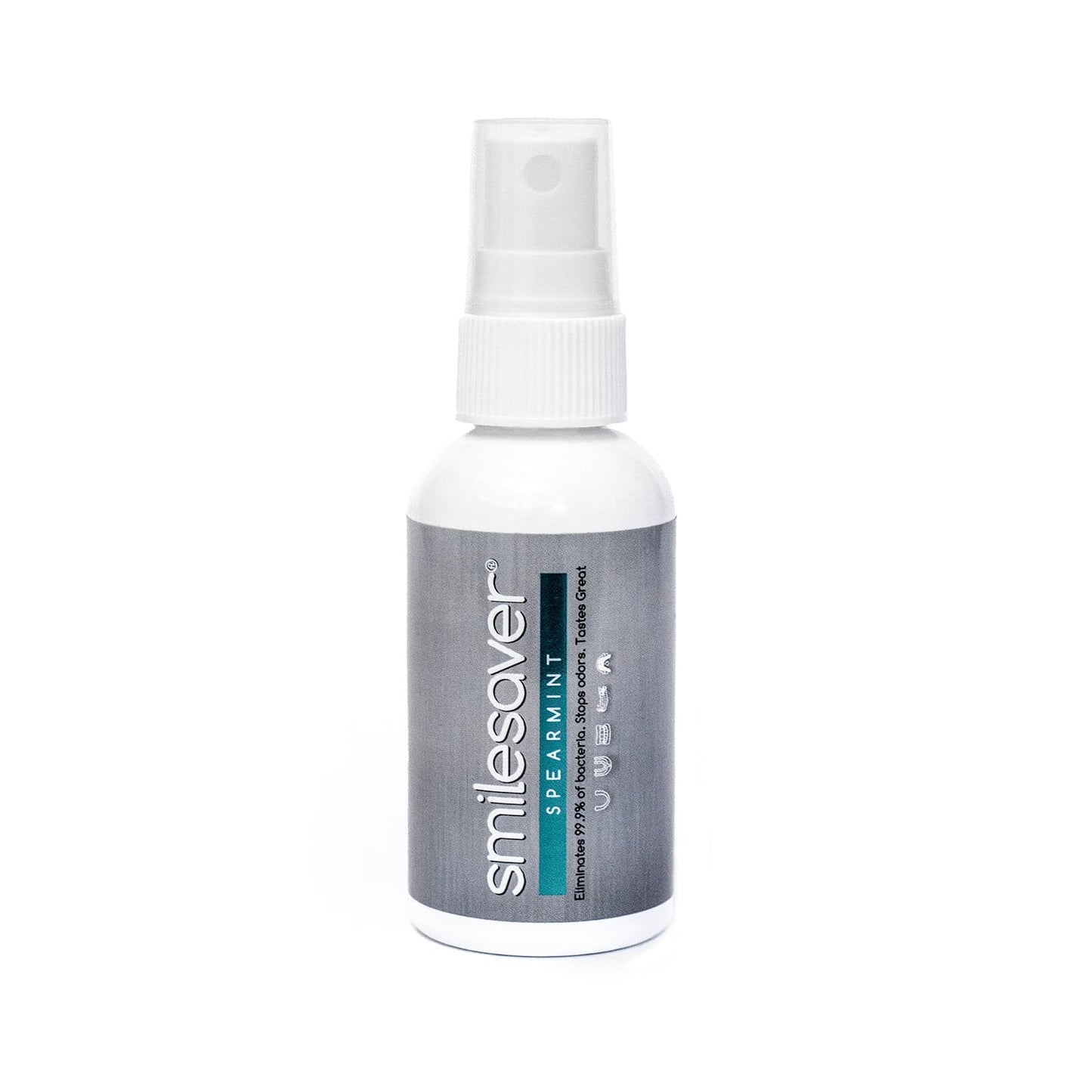 Smilesaver Retainer Cleaner Spray – Clear Aligner, Mouth Guard, and Denture Cleaner – Quick Oral Care for Aligner & Retainer Hygiene – Natural, Portable & Minty Fresh Oral Care Products (2oz)