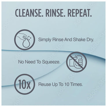 HartFelt Bath Sponge | Soft Exfoliating Body Sponge for Dead Skin | Chemical-Free bath scrubber for body | Cleanses Skin from Dirt & Excess Oil | Made in USA