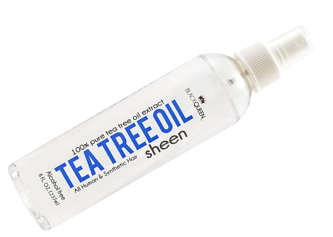 Black Queen Tea Tree Oil Sheen Spray for Locs, Dreadlocks, Twists, Braids, Cornrows, 4C Hair - Moisturizing, Refreshing - Made in the USA - 2 oz