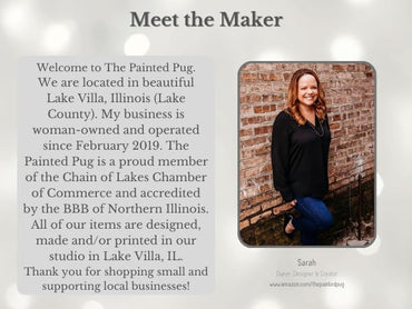 Fall Earrings for Women Autumn Lightweight Teardrop Dangle Fun Colorful Statement Jewelry Handmade by the Painted Pug (Cottage Core)