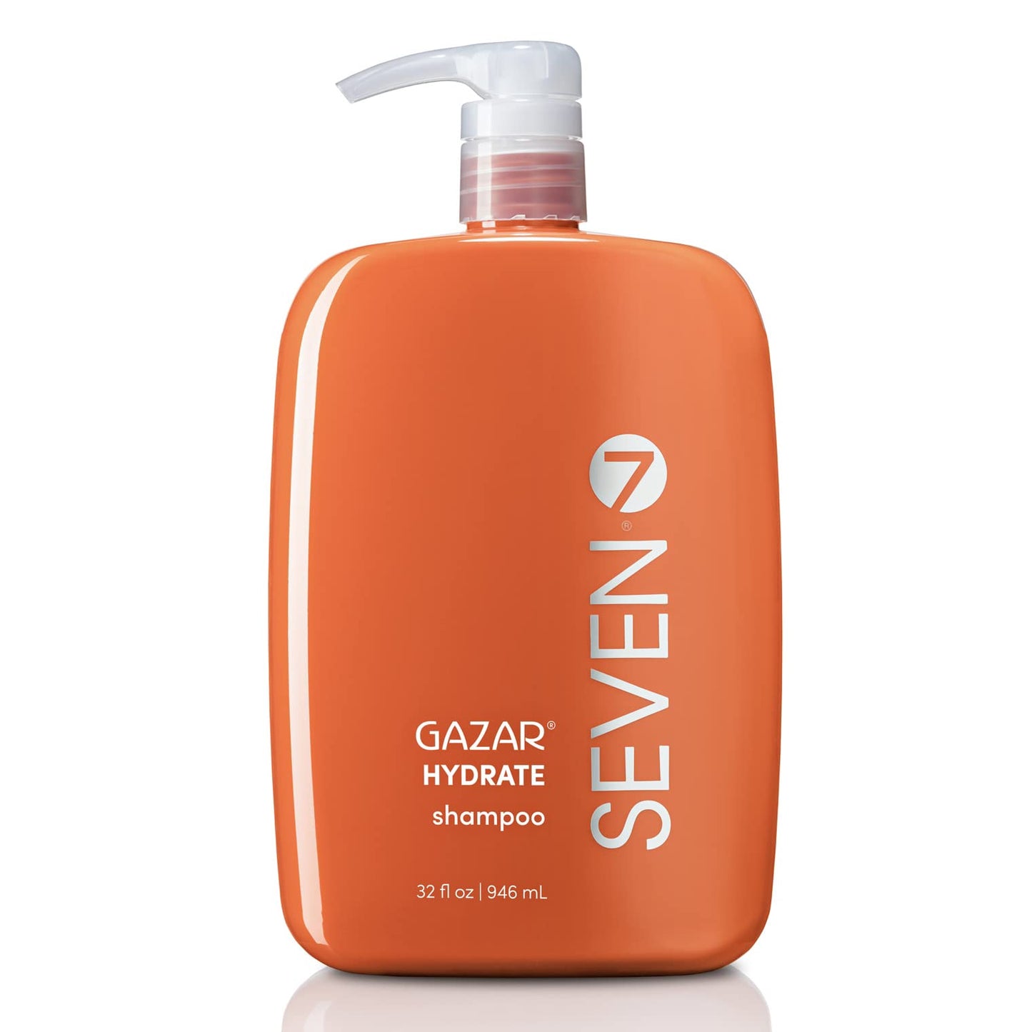 SEVEN Hair Care Gazar Hydrate Shampoo for Women & Men, Sulfate & Paraben Free, Cruelty Free with Pro Vitamin B5, Sugarcane + Moisturizing Cactus Flower for Dry Hair, Made in USA, 32oz