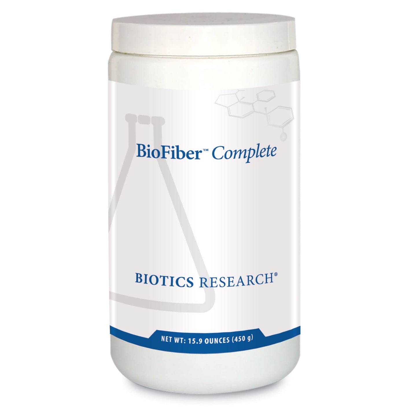 Biotics Research BioFiber Complete - 10 Whole Food Fibers (Organic & Non-GMO), 5g of Fiber Per Serving, Easy-to-Mix Powder, Prebiotic Gut Support 15.9 Oz