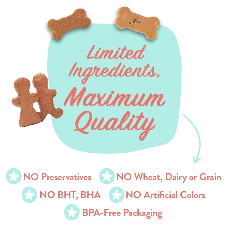 Portland Pet Food Company Pumpkin Healthy Dog Treats - Multipack, Grain-Free, Human-Grade, All Natural Dog Training Treats & Biscuits Made in the USA - 3-Pack (5 oz)