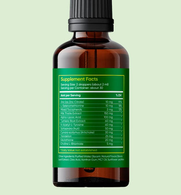 NANOREVIVE NanoLiverX - Nanoliposomal Silymarin Revitalized Liver Health Liquid Drops - Support Liver Cleanse Detox & Repair - Liver Supplement with Milk Thistle Silymarin Extract, Artichoke and More