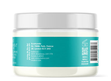 Inahsi Moisture Supreme Fragrance Free Hair Masque | Deep Conditioner for Men, Women, or Kids with Curly Hair | Hair Products for Naturally Curly Hair 12 oz | Made in the USA