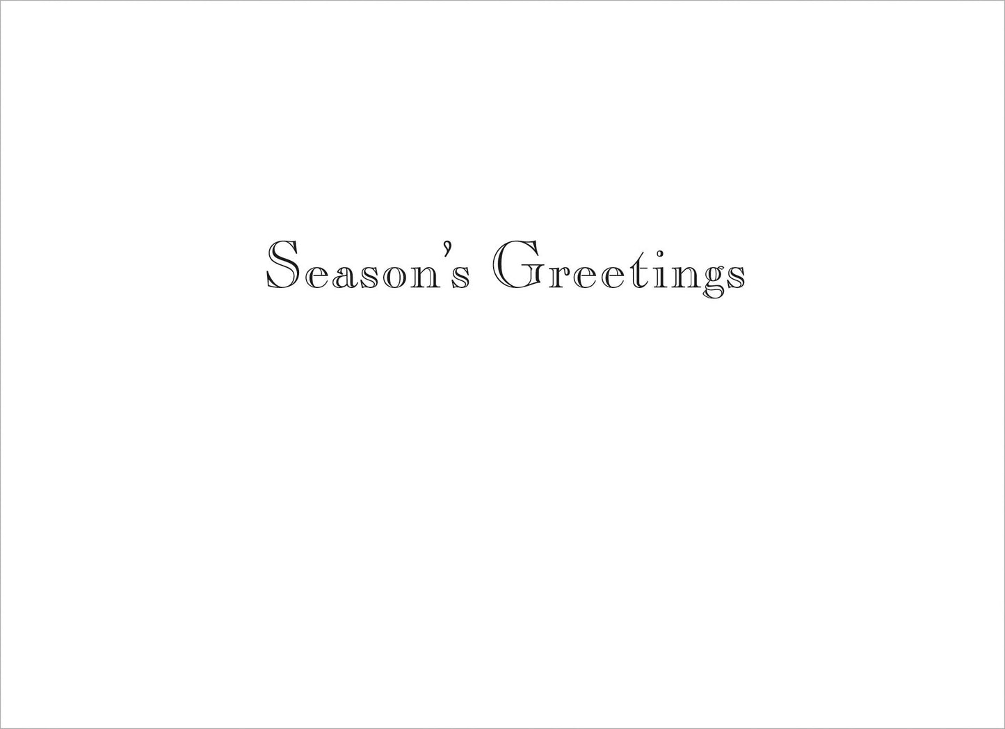 Psaris Productions Bridge Lights and Snow Christmas Cards Boxed With Envelopes Set of 12 Holiday Cards and 12 Envelopes. Made in USA.