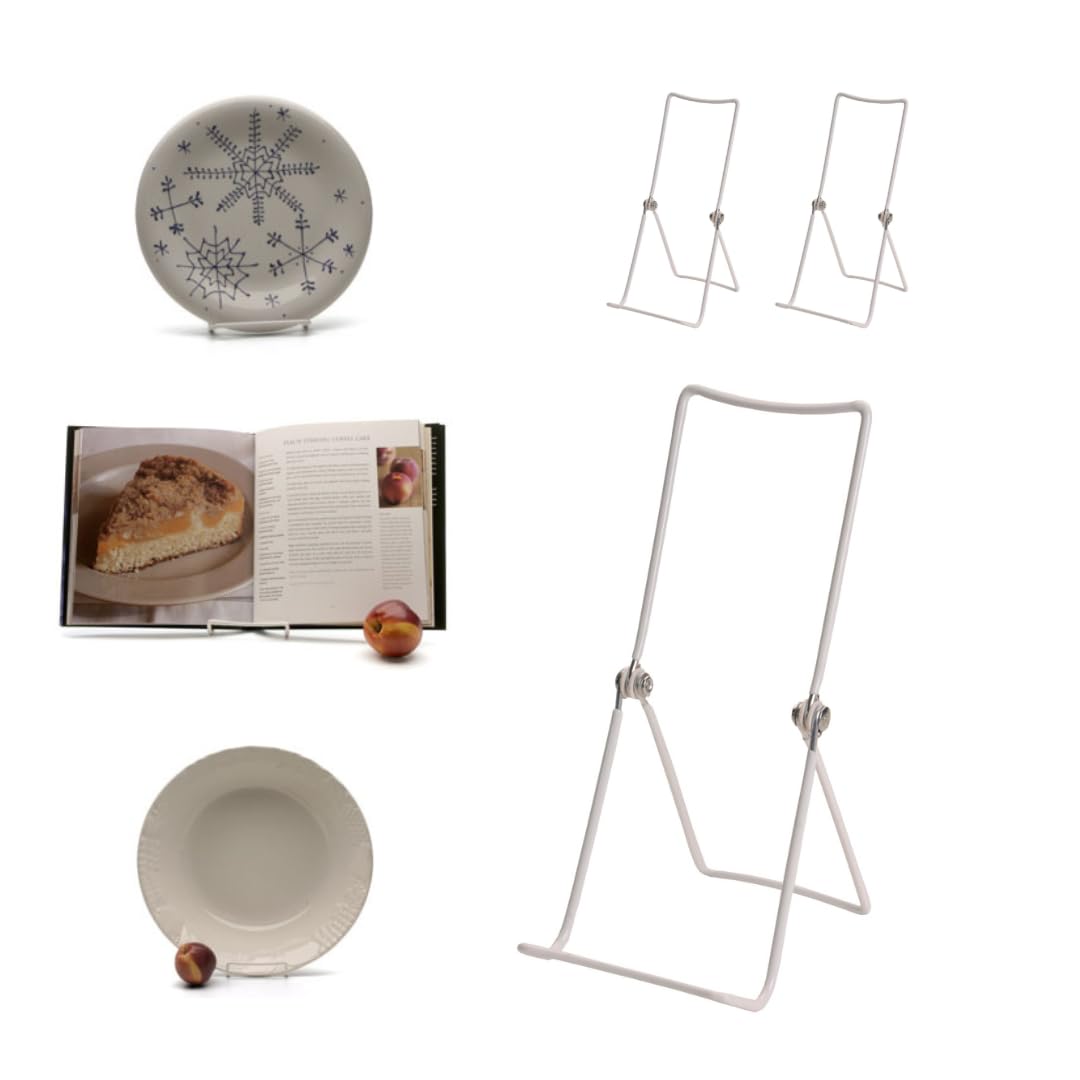 KINGDOM SOLUTIONS MADE IN USA Sturdy & Durable Adjustable Metal Easels to Display Books, Frames, Comics, Plates & More - Unique on the Market