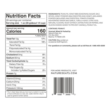 Honey BBQ Peanuts 26oz